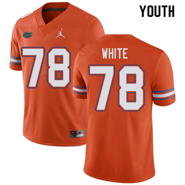 Jordan Brand Youth #78 Ethan White Florida Gators College Football Jerseys Sale-Orange - Click Image to Close